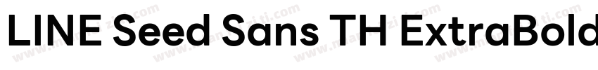 LINE Seed Sans TH ExtraBold字体转换